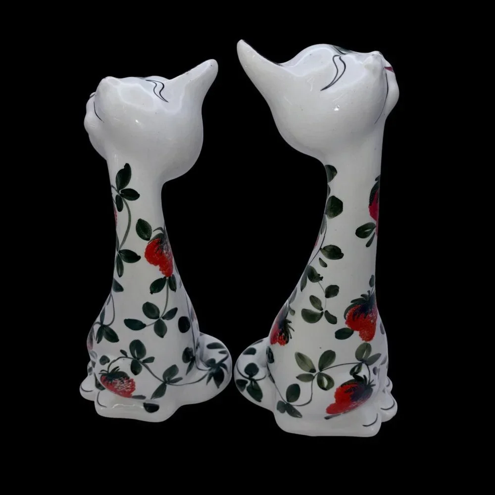 VTG 1970s Italian Deruta Pottery Hand-Painted Anthropomorphic Figures – Set of 2 - Picture 10 of 12